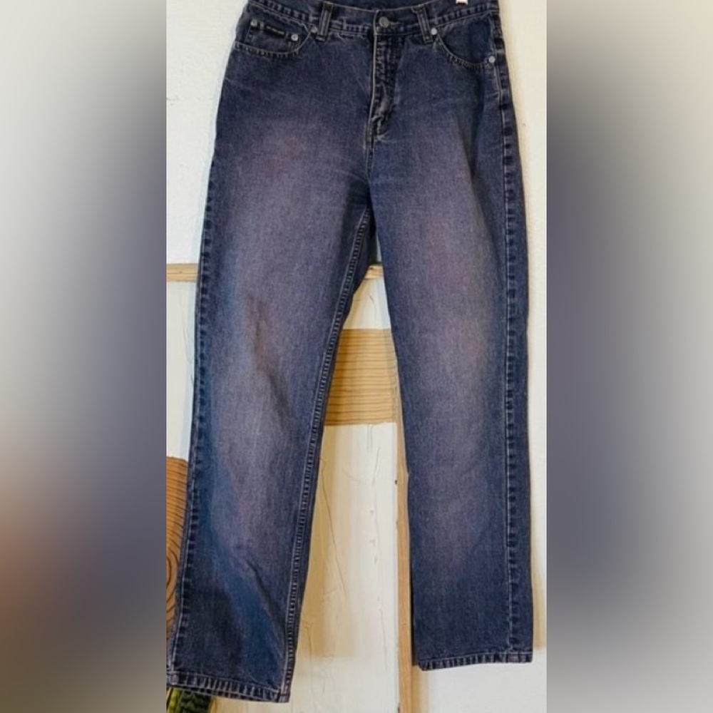 EUC NY Jeans- high rise purple jeans